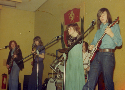 The Band Orpheus - Me With Double Neck Guitar and Problem Hair (far Left)